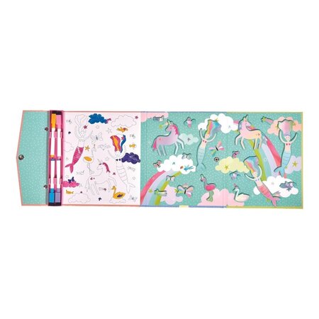 Joc magnetic 4 in 1, Multi Play Fantasy, 3 ani+, Floss & Rock 648958