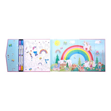 Joc magnetic 4 in 1, Multi Play Rainbow Fairy, 3 ani+, Floss & Rock 648963