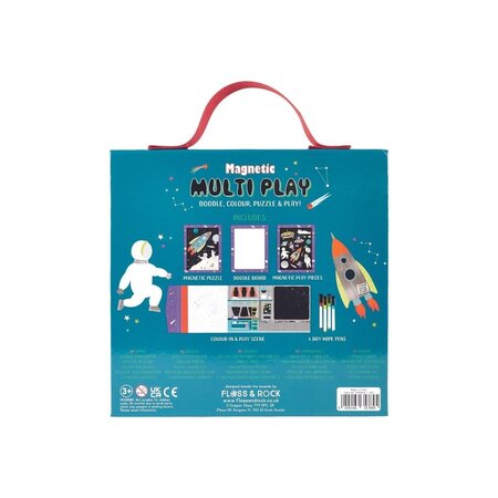 Joc magnetic 4 in 1, Multi Play Space, 3 ani+, Floss & Rock 648968