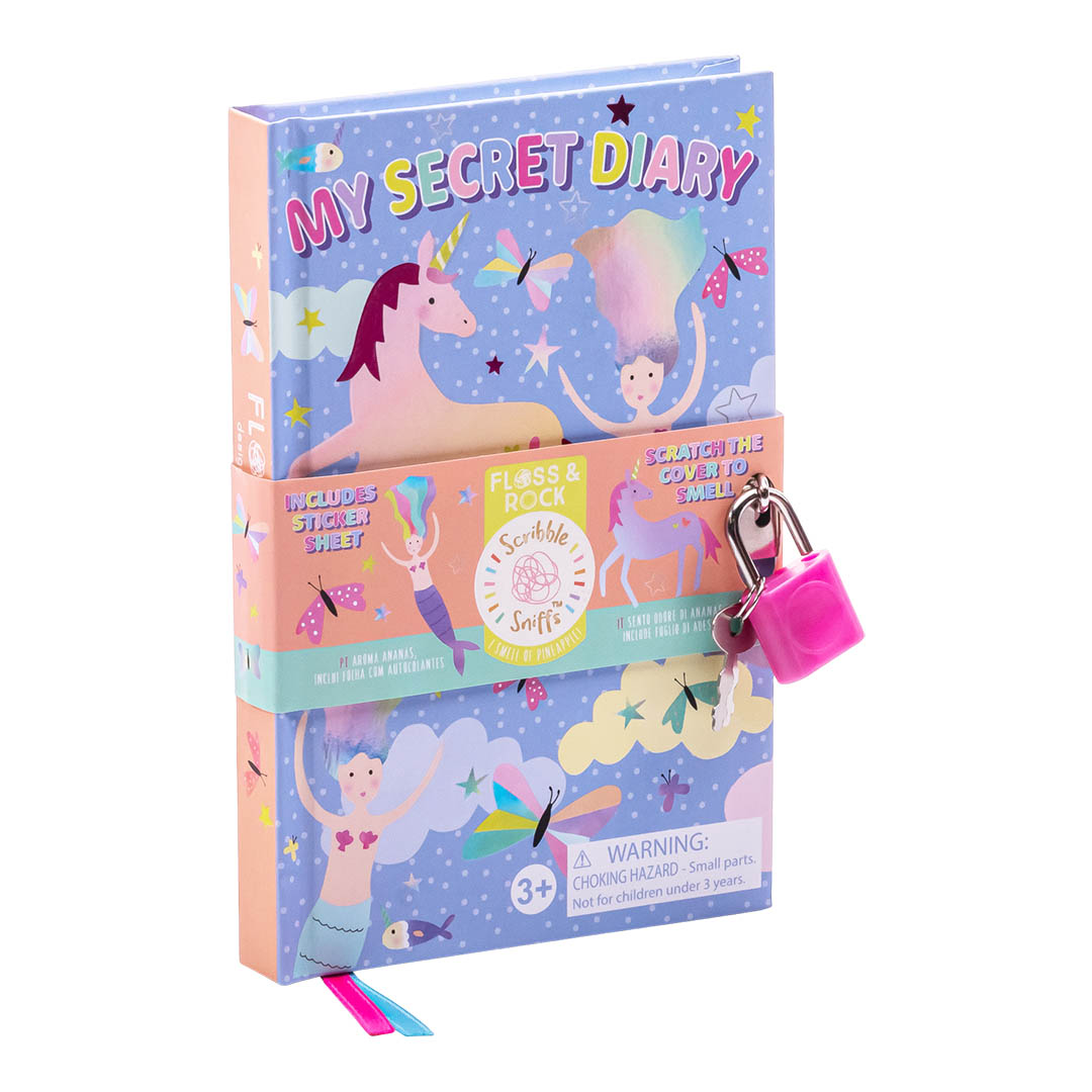 Jurnal parfumat cu lacat, My Scented Secret Diary Fantasy, 3 ani+, Floss & Rock