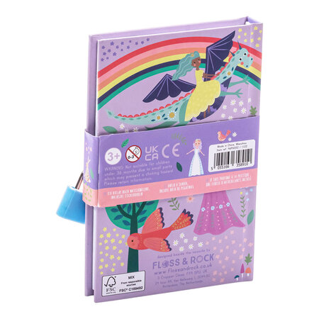 Jurnal parfumat cu lacat, My Scented Secret Fairy Tale, 3 ani+, Floss & Rock 648985