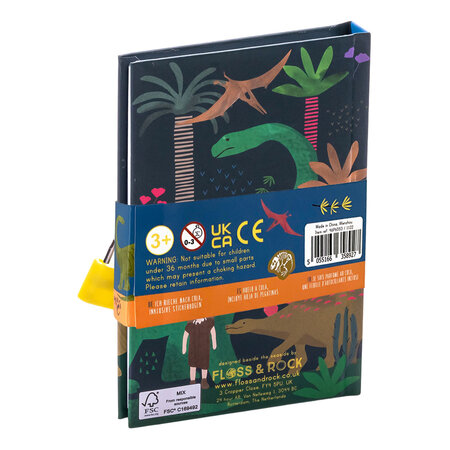 Jurnal parfumat cu lacat, My Scented Secret Dino, 3 ani+, Floss & Rock 648993