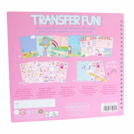 Caiet de activitati Transfer Fun Rainbow Fairy, 3 ani+, Floss & Rock 649016