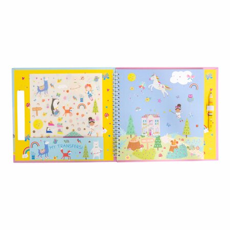 Caiet de activitati Transfer Fun Rainbow Fairy, 3 ani+, Floss & Rock 649015