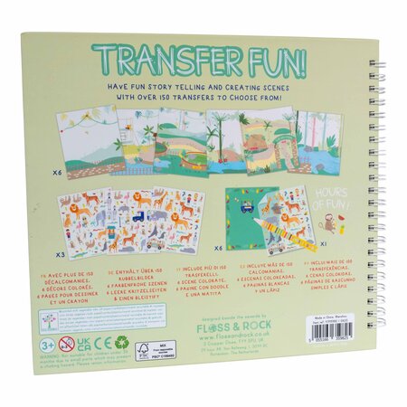 Caiet de activitati Transfer Fun Jungle, 3 ani+, Floss & Rock 649019