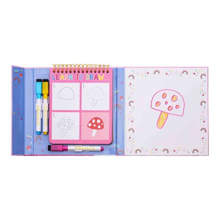 Kit pentru desen, reutilizabil Rainbow Fairy, 3 ani+, Floss & Rock 649039