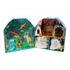 Cutie portabila cu figurine din lemn, Playbox Dino, 3 ani+, Floss & Rock 649051