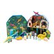Cutie portabila cu figurine din lemn, Playbox Dino, 3 ani+, Floss & Rock 649044