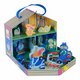 Cutie portabila cu figurine din lemn, Playbox Pets, 3 ani+, Floss & Rock 649055