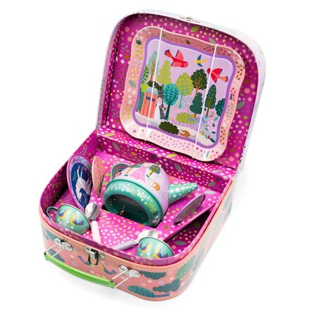 Set de jucarie pentru servit ceai, 11 piese, 3 ani+, Floss & Rock 649067