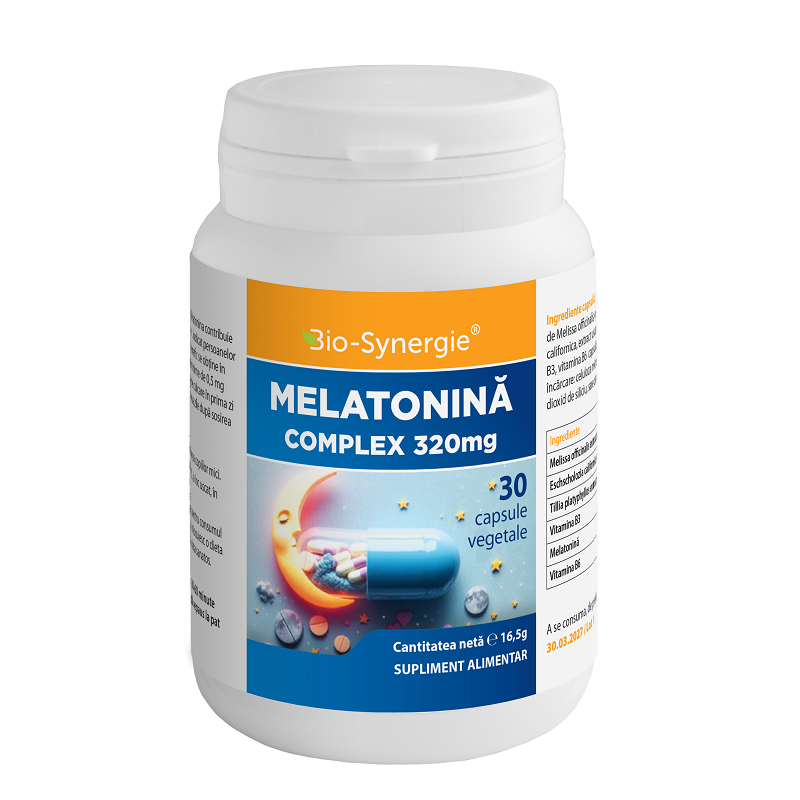 Melatonina complex 320 mg, 30 capsule, Bio Synergie