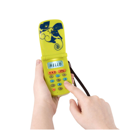 Telefon muzical, Verde, +18 luni, Btoys 649383