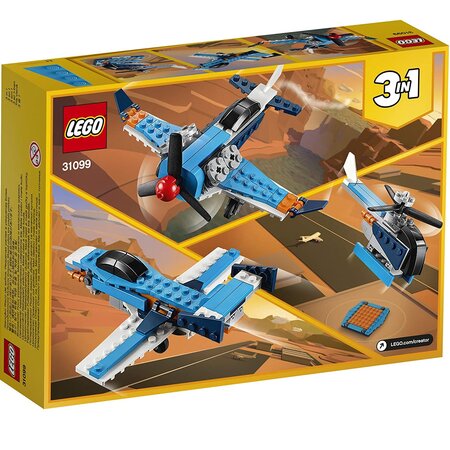 Avion cu elice Lego Creator, +6 ani, 31099, Lego 445456