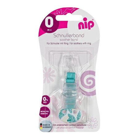 Lantisor de suzete cu carlig de prindere, + 0 luni, Albastru, Nip 649557
