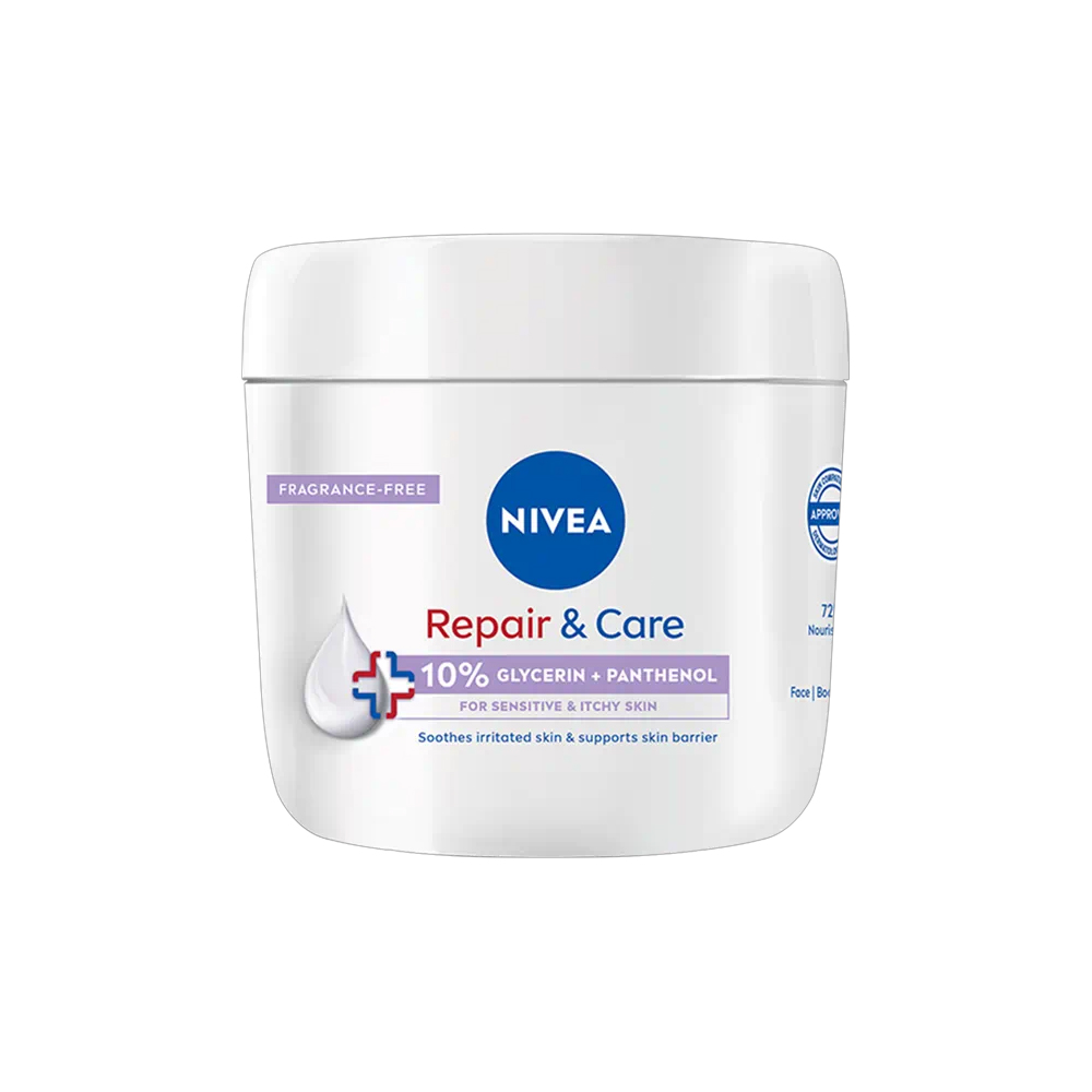 Crema cu 10% Glicerina si Pantenol Repair & Care, 400 ml, Nivea