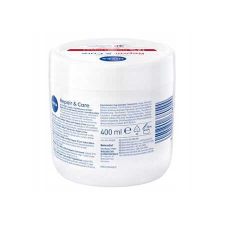 Crema cu 12% Glicerina si Vitamina E Repair & Care, 400 ml, Nivea 649628