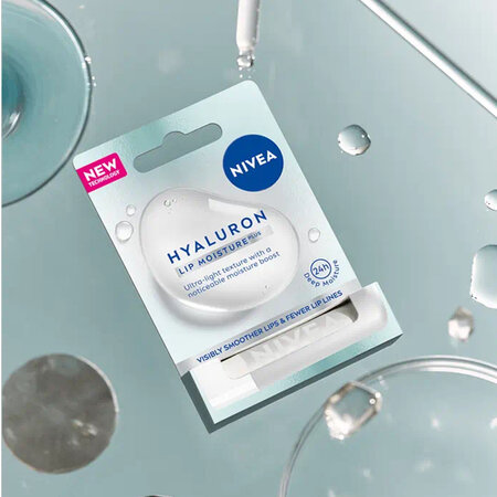 Balsam de buze cu acid hialuronic Hyaluron Moisture, 5.2 g, Nivea 649635