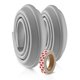 Set 2 benzi de protectie universala din spuma poliuretan, 2 x 1 m, Gri, 0-24 luni, Reer 649706