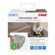 Set 4 protectii de colturi din spuma poliuretan, cu banda adeziva, Gri, 0-24 luni, Reer 649723