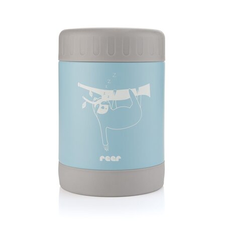 Cutie termica pentru mancare, otel inoxidabil vidat, Albastru, 300 ml, Reer