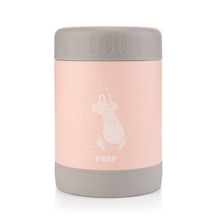 Cutie termica pentru mancare, otel inoxidabil vidat, Roz, 300 ml, Reer