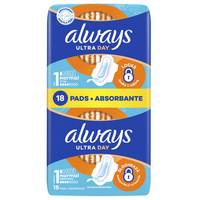 Absorbante Duo Pack Normal, Marimea 1, 18 bucati, Always