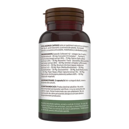 Colagen tip 2 Colagenus, 60 capsule, Faunus Plant 811481
