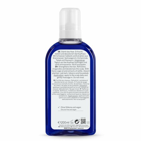 Tonic pentru par cu salvie Silver Shine, 200 ml, Rausch 650137