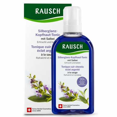 Tonic pentru par cu salvie Silver Shine, 200 ml, Rausch 650138