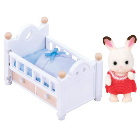 Set Patut Bebe Iepuras Chocolate Sylvanian Families, +3 ani, Epoch 650147