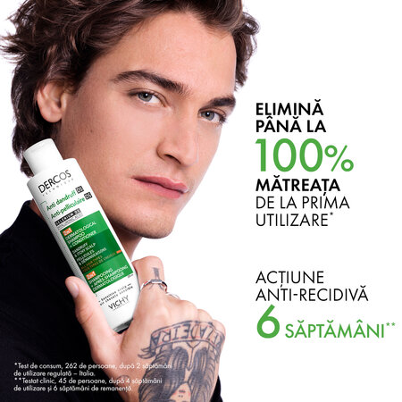 Sampon si balsam 2 in 1 Dercos, 200 ml, Vichy 650496