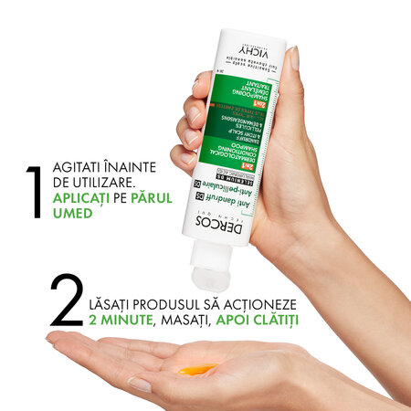 Sampon si balsam 2 in 1 Dercos, 200 ml, Vichy 650498