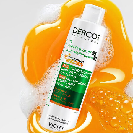 Sampon si balsam 2 in 1 Dercos, 200 ml, Vichy 812954