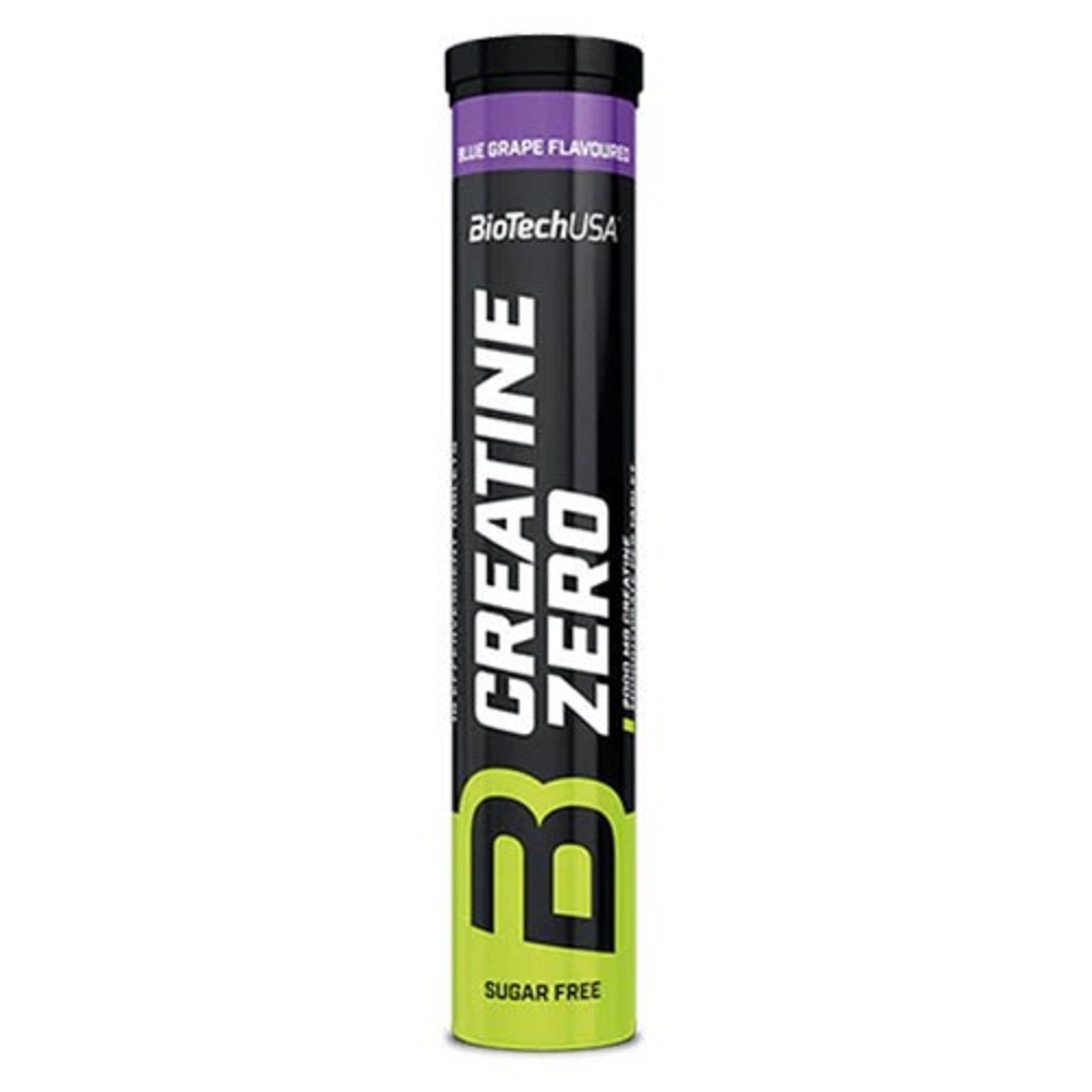 Creatina efervescenta Creatine Zero Blue Grape, 18 tablete efervescente, Biotech USA