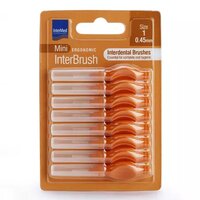 Periute interdentare Mini Ergonomic InterBrush, 8 bucati, Size 1 0.45 mm, Intermed