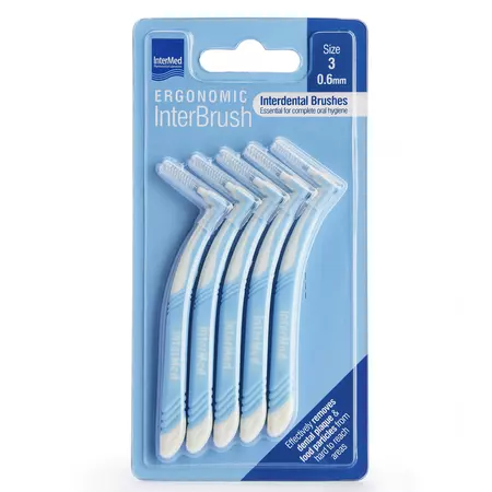 Periute interdentare Ergonomic InterBrush, 5 bucati, Size 3 0.60 mm, Intermed