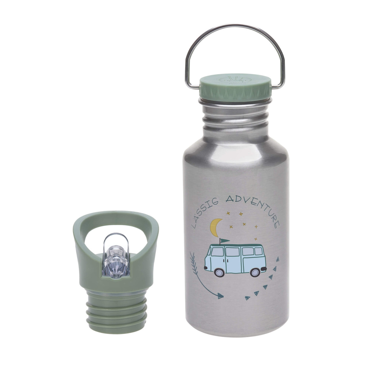 Sticla din otel inoxidabil Adventure Bus, 500 ml, Laessig