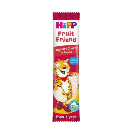 Baton Bio cu iaurt, cirese si banana Fruit Friend, 1 an+, 23 g, Hipp