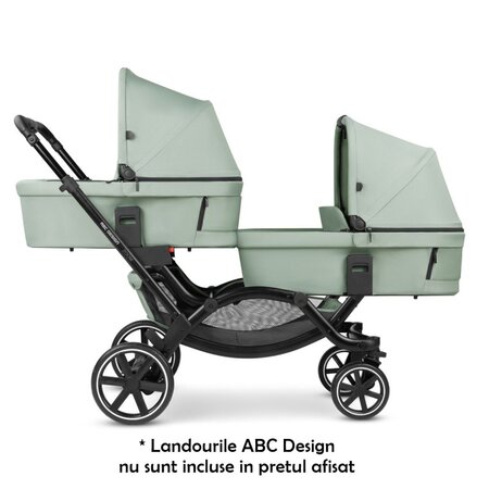 Carucior de gemeni Zoom, de la 6 luni pana la 44 kg, Pine, ABC Design 650474
