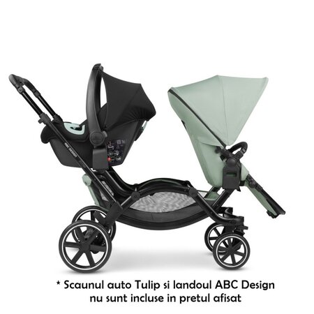 Carucior de gemeni Zoom, de la 6 luni pana la 44 kg, Pine, ABC Design 650472