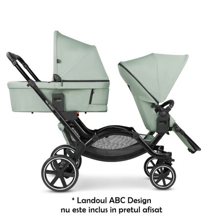 Carucior de gemeni Zoom, de la 6 luni pana la 44 kg, Pine, ABC Design 650473