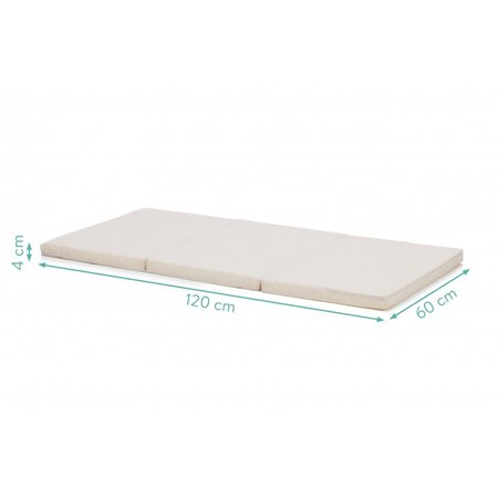 Saltea pliabila Buline, 120x60 cm, Beige, Fillikid 650527
