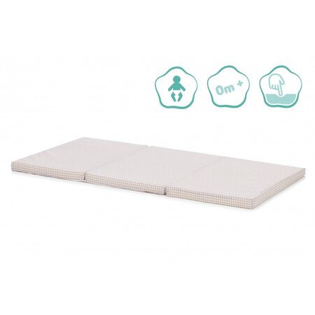Saltea pliabila Carouri, 120x60x4 cm, Beige, Fillikid 650531