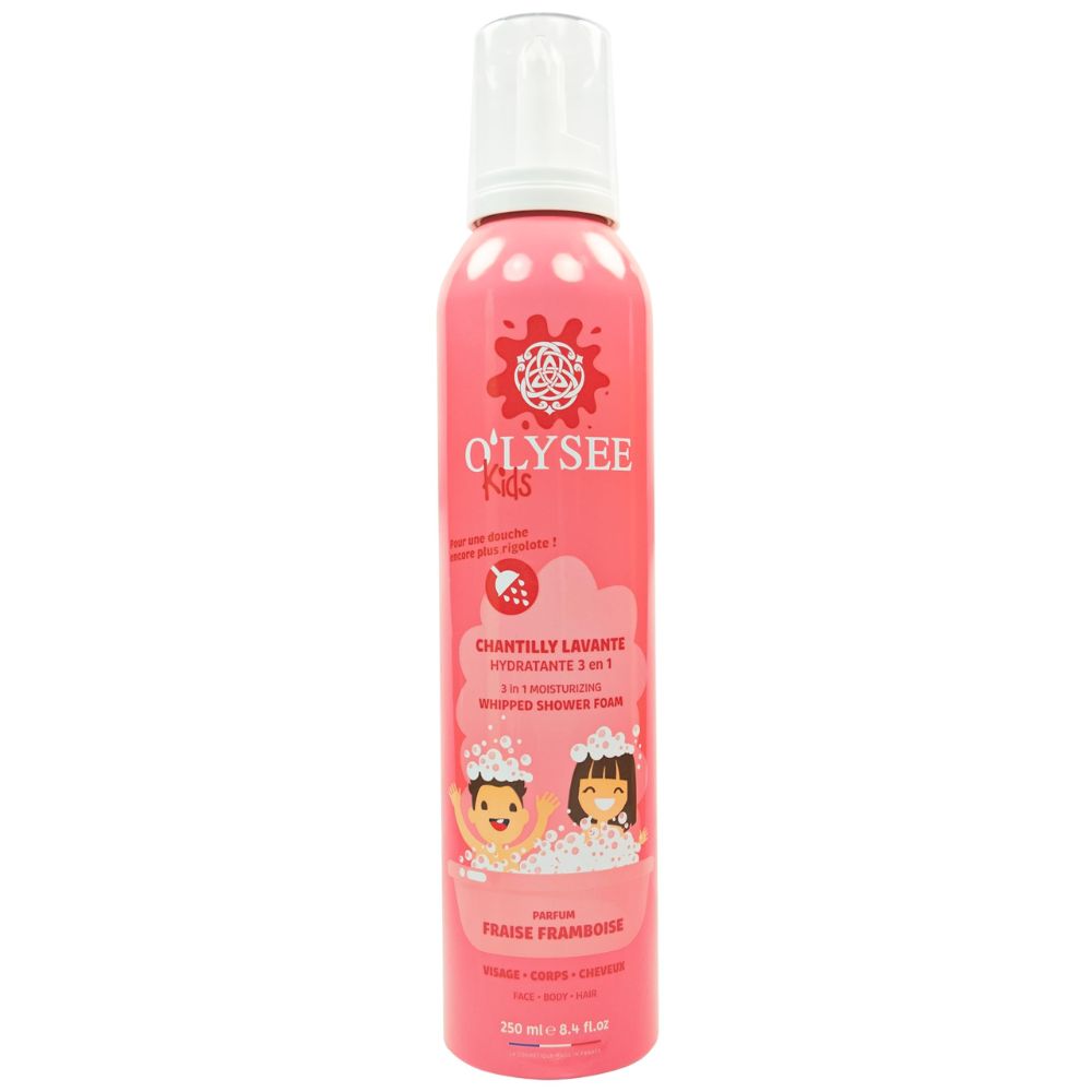 Gel de dus spuma pentru copii Strawberry Raspberry, 250 ml, O'Lysee