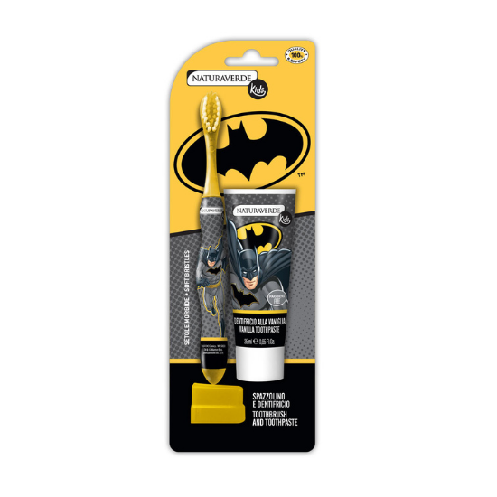 Set Pasta de dinti si Periuta Batman, 25 ml, SoDiCo