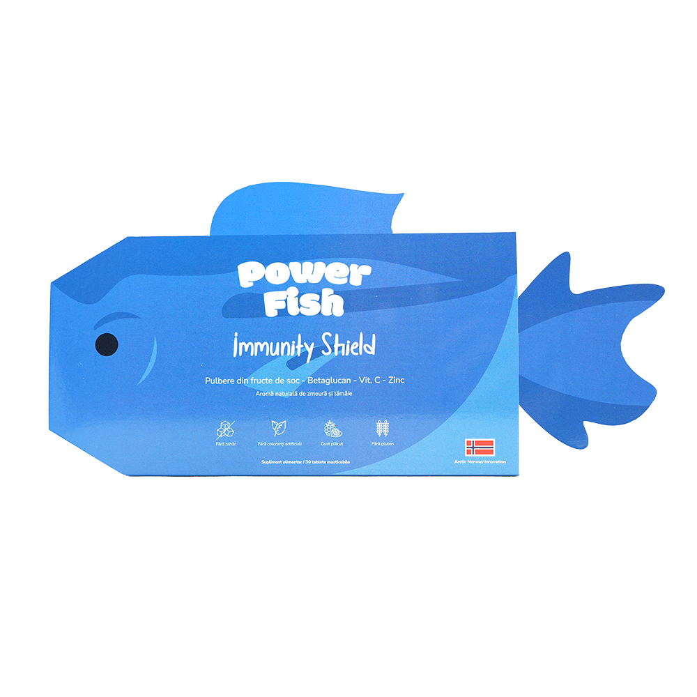 Immunity Shield pentru baieti, 30 jeleuri, PowerFish