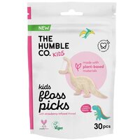 Ata dentara pentru copii cu aroma de capsuni, 30 bucati, The Humble Co