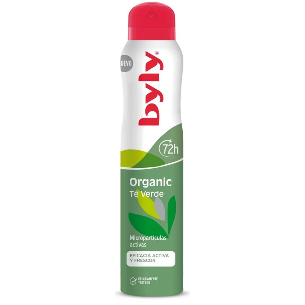 Deodorant Spray organic cu menta si ceai verde, 200 ml, Byly