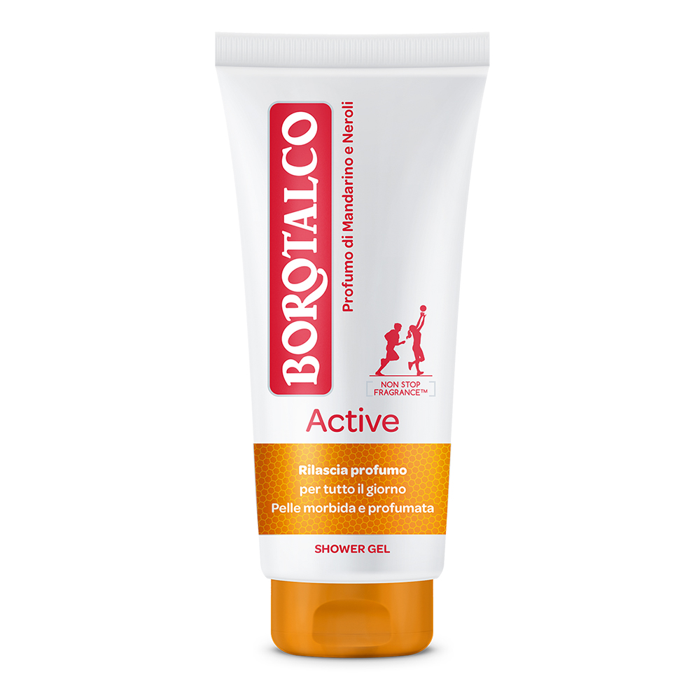 Gel de dus Active, Mandarine si Neroli, 200 ml, Borotalco