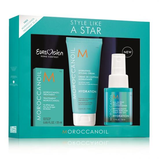 Pachet pentru toate tipurile de par Hydration Style Like A Star, Moroccanoil